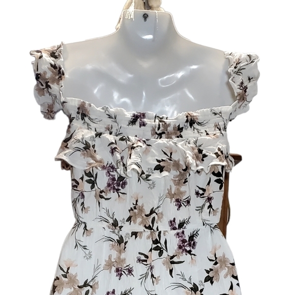 American Eagle ruffled summer maxi dress S - Picture 6 of 12